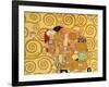 Fulfillment, Stoclet Frieze, c.1909 (detail)-Gustav Klimt-Framed Giclee Print