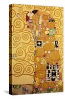 Fulfillment, Stoclet Frieze, c.1909-Gustav Klimt-Stretched Canvas