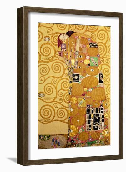 Fulfillment, Stoclet Frieze, c.1909-Gustav Klimt-Framed Giclee Print