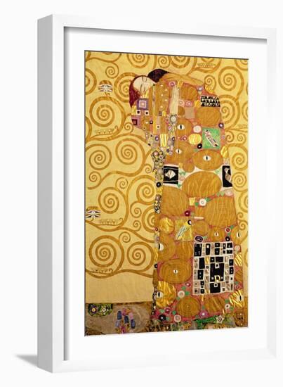 Fulfillment, Stoclet Frieze, c.1909-Gustav Klimt-Framed Giclee Print