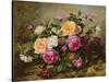 Full Blown Roses-Albert Williams-Stretched Canvas