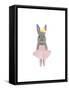 Full Body Ballet Bunny-Leah Straatsma-Framed Stretched Canvas