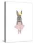 Full Body Ballet Bunny-Leah Straatsma-Stretched Canvas