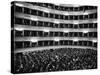 Full Capacity Audience at La Scala Opera House During a Performance Conducted by Antonio Pedrotti-Alfred Eisenstaedt-Stretched Canvas