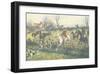 Full Cry through the Homestead-G Wright-Framed Premium Giclee Print