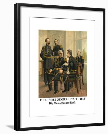 Full Dress General Staff - 1888 - Big Mustaches are Rank-Henry Alexander Ogden-Framed Art Print