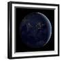 Full Earth at Night Showing City Lights of Asia And Australia-Stocktrek Images-Framed Photographic Print