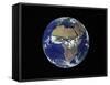 Full Earth Showing Africa And Europe During the Day-Stocktrek Images-Framed Stretched Canvas