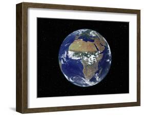 Full Earth Showing Africa And Europe During the Day-Stocktrek Images-Framed Premium Photographic Print