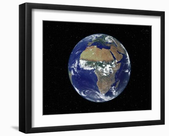 Full Earth Showing Africa And Europe During the Day-Stocktrek Images-Framed Premium Photographic Print