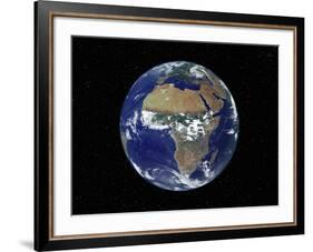 Full Earth Showing Africa, Europe During Day, 2001-08-07-Stocktrek Images-Framed Photographic Print