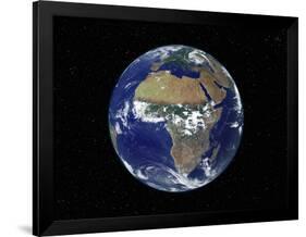 Full Earth Showing Africa, Europe During Day, 2001-08-07-Stocktrek Images-Framed Photographic Print