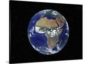 Full Earth Showing Africa, Europe During Day, 2001-08-07-Stocktrek Images-Stretched Canvas