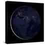 Full Earth Showing City Lights of Africa, Europe, And the Middle East-Stocktrek Images-Stretched Canvas