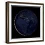 Full Earth Showing City Lights of Africa, Europe, And the Middle East-Stocktrek Images-Framed Photographic Print