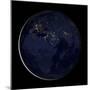 Full Earth Showing City Lights of Africa, Europe, And the Middle East-Stocktrek Images-Mounted Photographic Print