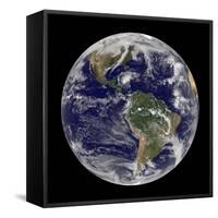 Full Earth Showing Hurricane Paloma-Stocktrek Images-Framed Stretched Canvas