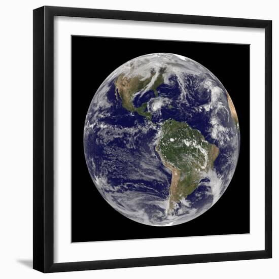 Full Earth Showing Hurricane Paloma-Stocktrek Images-Framed Photographic Print