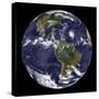 Full Earth Showing North America and South America-null-Stretched Canvas