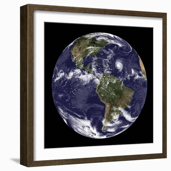 Full Earth Showing North America and South America-null-Framed Photographic Print