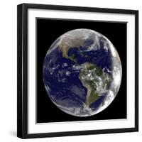 Full Earth Showing North America and South America-Stocktrek Images-Framed Photographic Print