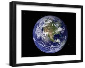 Full Earth Showing North America (With Stars)-Stocktrek Images-Framed Premium Photographic Print