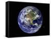 Full Earth Showing North America (With Stars)-Stocktrek Images-Framed Stretched Canvas