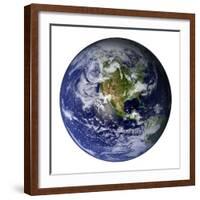 Full Earth Showing North America-Stocktrek Images-Framed Photographic Print