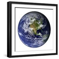 Full Earth Showing North America-Stocktrek Images-Framed Photographic Print