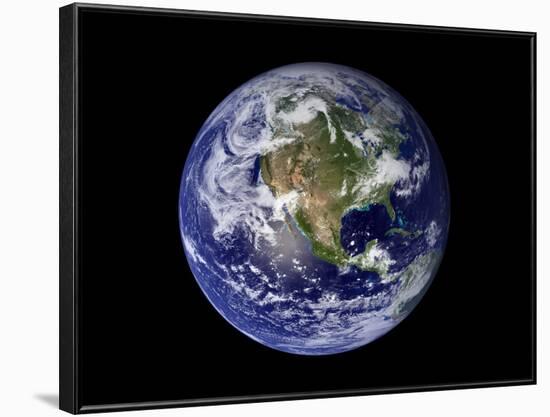 Full Earth Showing North America-Stocktrek Images-Framed Photographic Print