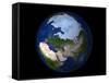 Full Earth Showing the Arctic Region-Stocktrek Images-Framed Stretched Canvas