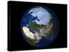 Full Earth Showing the Arctic Region-Stocktrek Images-Stretched Canvas