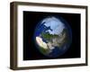 Full Earth Showing the Arctic Region-Stocktrek Images-Framed Photographic Print