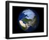 Full Earth Showing the Arctic Region-Stocktrek Images-Framed Photographic Print