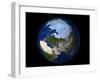Full Earth Showing the Arctic Region-Stocktrek Images-Framed Photographic Print