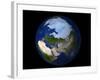 Full Earth Showing the Arctic Region-Stocktrek Images-Framed Photographic Print