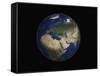 Full Earth View Showing Africa, Europe, the Middle East, and India-Stocktrek Images-Framed Stretched Canvas