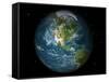 Full Earth View Showing North America-Stocktrek Images-Framed Stretched Canvas