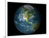 Full Earth View Showing North America-Stocktrek Images-Framed Photographic Print