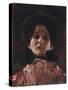 Full-Face Portrait of a Lady; Damenbildnis en face, c.1898-Gustav Klimt-Stretched Canvas