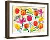 Full Floral Ink-OnRei-Framed Art Print
