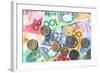 Full-Frame of Australian Notes and Coins-Robyn Mackenzie-Framed Photographic Print