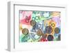 Full-Frame of Australian Notes and Coins-Robyn Mackenzie-Framed Photographic Print