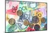 Full-Frame of Australian Notes and Coins-Robyn Mackenzie-Mounted Photographic Print