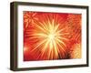 Full Frame of Exploding Fireworks-null-Framed Photographic Print