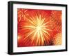 Full Frame of Exploding Fireworks-null-Framed Photographic Print