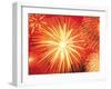 Full Frame of Exploding Fireworks-null-Framed Photographic Print