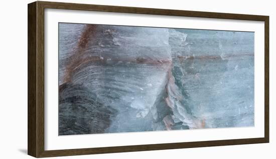 Full frame shot of iceberg, Haakon VII Land, Spitsbergen, Svalbard, Norway-Panoramic Images-Framed Photographic Print