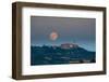 Full Harvest Moon over Pienza-null-Framed Photographic Print