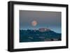 Full Harvest Moon over Pienza-null-Framed Photographic Print